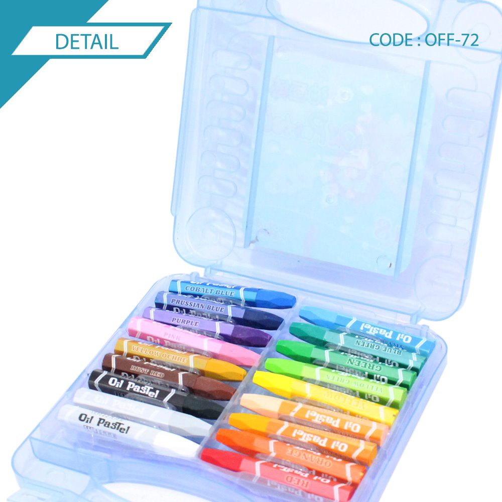 POTATO CAT 18 WARNA Crayon Oil Pastel Set 18 Color Alat Kesenian Mewarnai - OFF-72