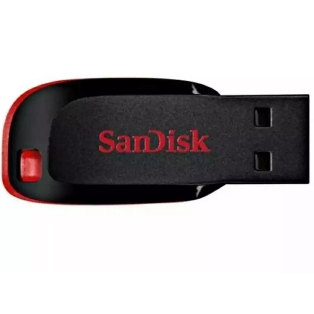 Flashdisk-Flash Drive Sandisk Cruzer Blade CZ50 4GB-8GB-16GB-32GB-64GB-128GB-Penyimpanan Data Sandisk Cruzer Blade USB Drive CZ50