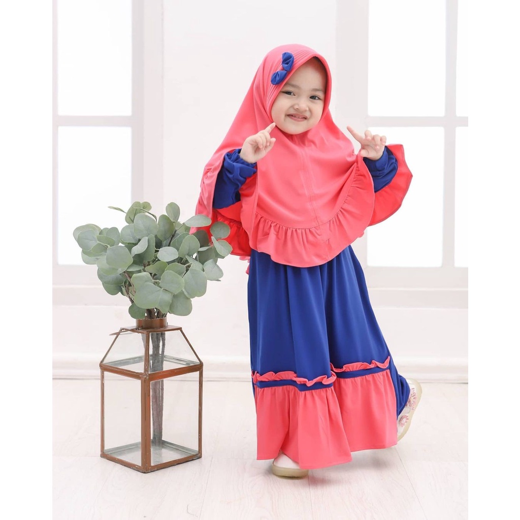 Gamis Anak perempuan gamis set anak Bayi Perempuan gamiset bayi perempuan gamis anak polos Umur 1-10 Tahun