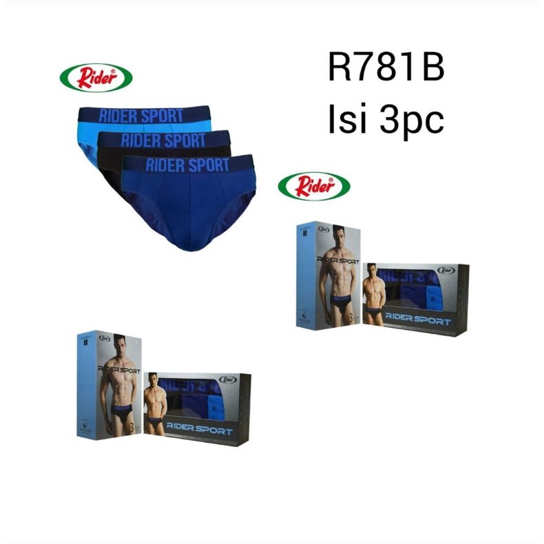 TOKO KL| Celana Dalam Pria Rider Sport isi 3pc