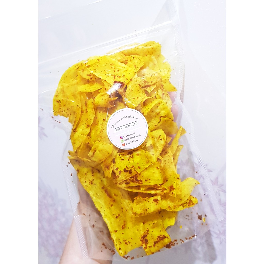 

Keripik Singkong Kunyit Pedas Asin Khas Kalbar 100 Gram