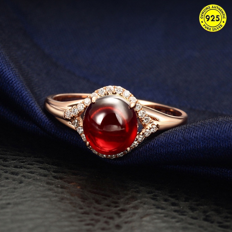 Cincin Berlian Ruby Warna Merah Untuk Pasangan