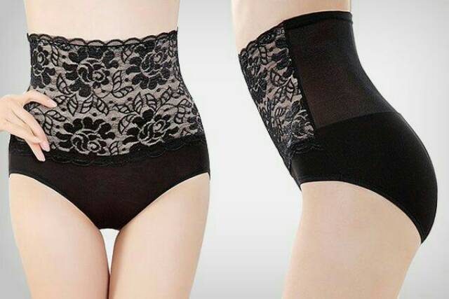 Sexy Lace underware / high waist panties / Bamboo Fiber celana dalam