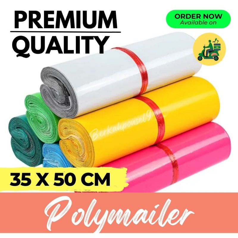 

[35x50] 100 LBR PLASTIK POLYMAILER OLSHOP AMPLOP PLASTIC PACKING ONLINE SHOP