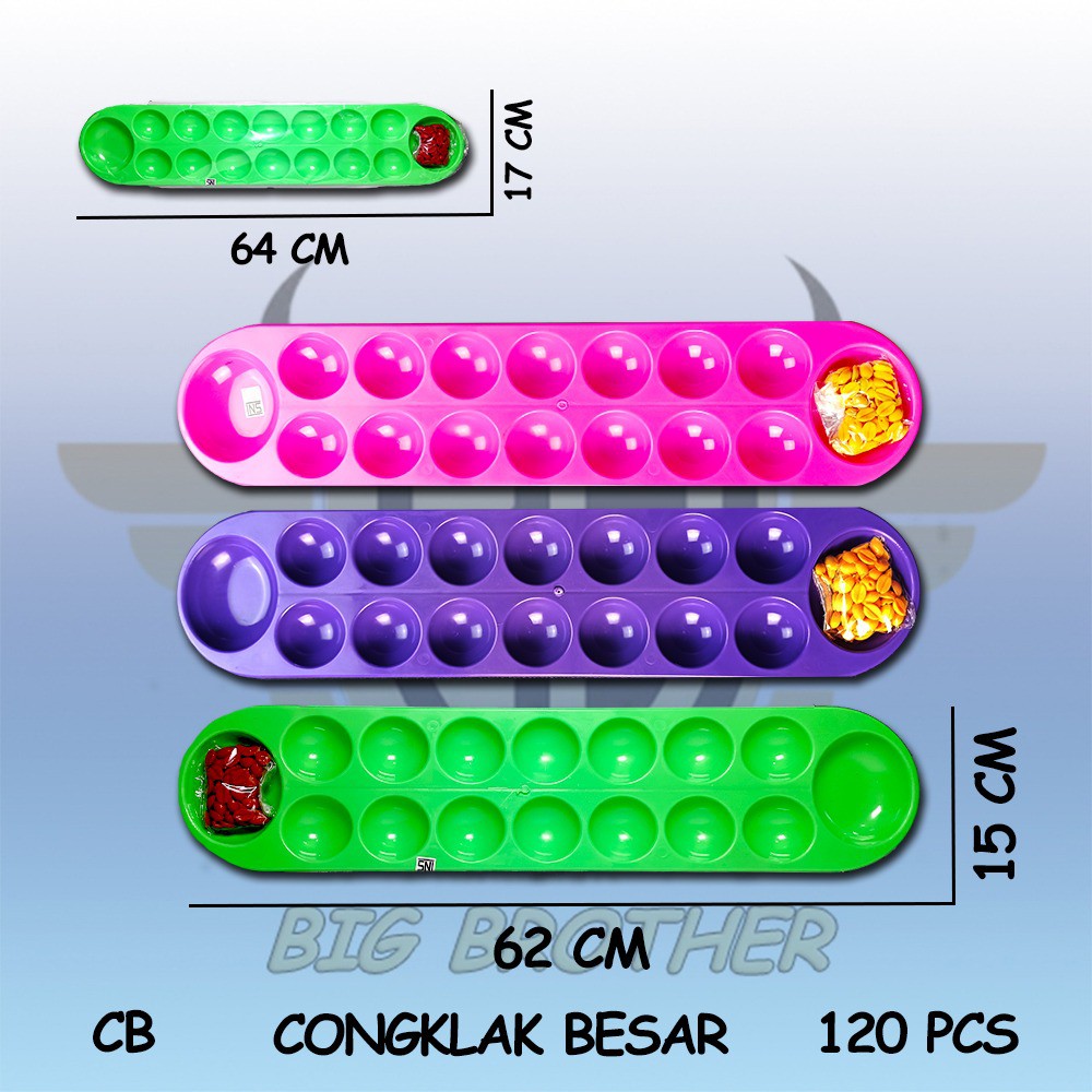 Congklak Dakon Conglak Congkak  Jumbo Besar Mainan  Anak 