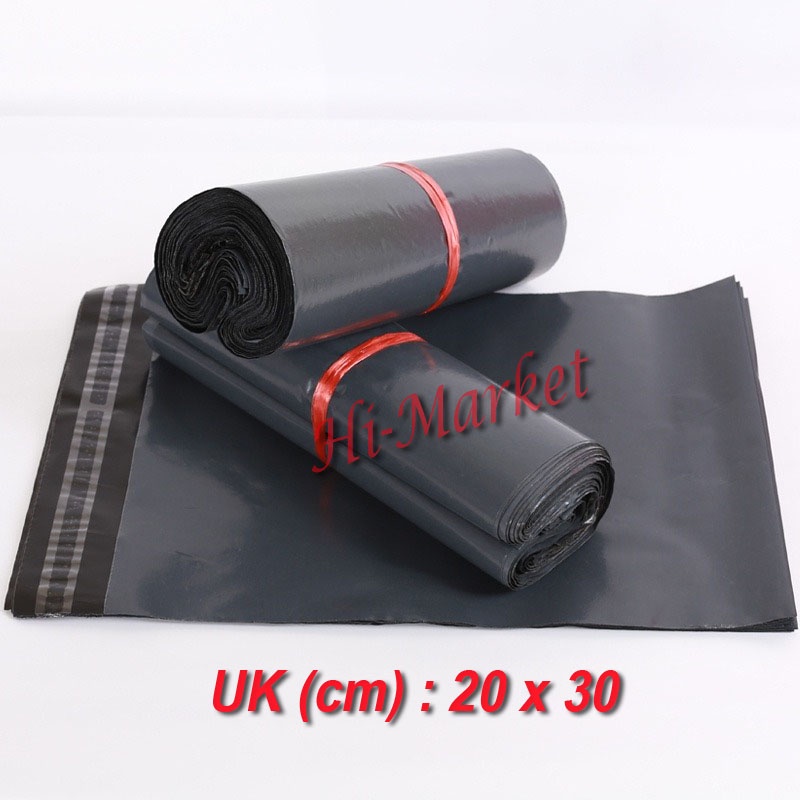 [PER PCS] PLASTIK POLYMAILER HITAM 20X30/BUNGKUS PLASTIK PACKING ONLINE