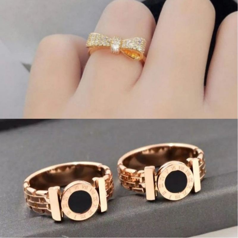CINCIN ANGKA ROMAWI ROSEGOLD TITANIUM - CINCIN PITA DIAMOND