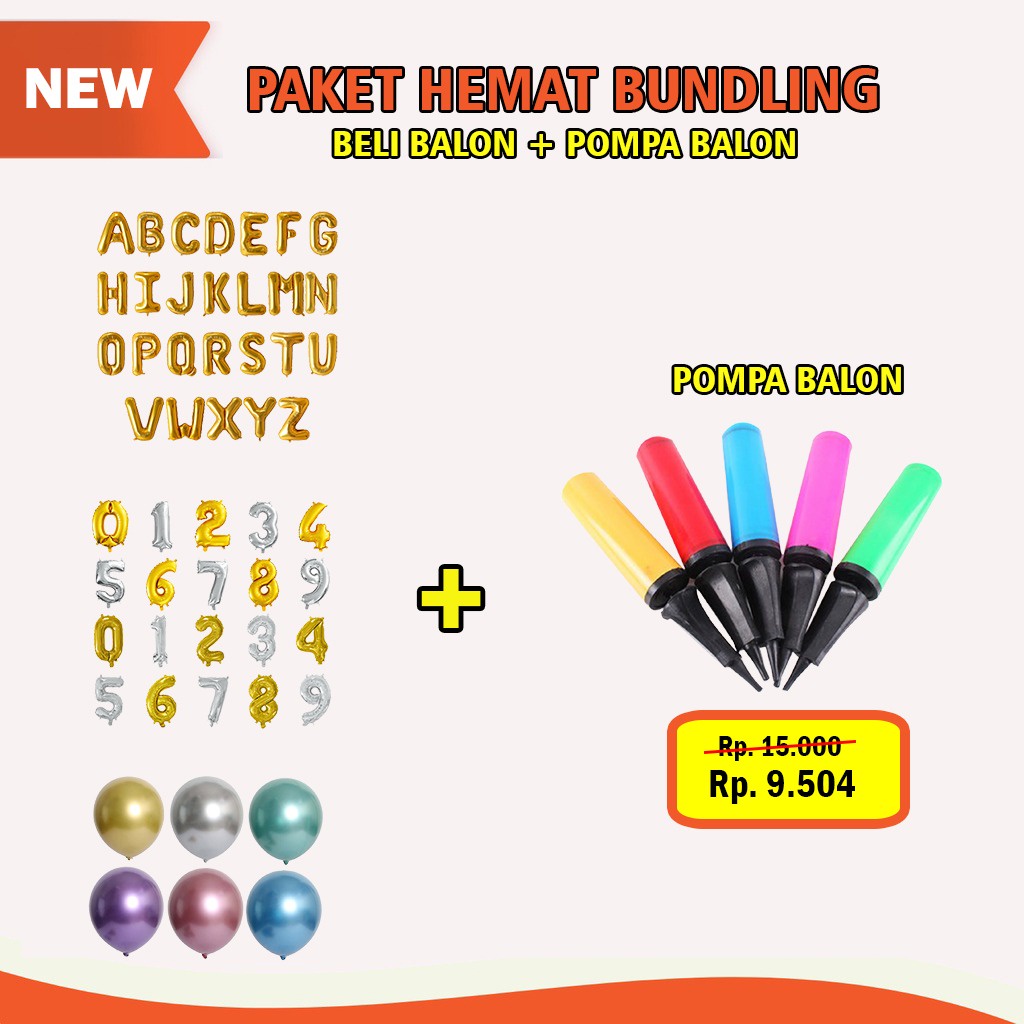 Balon Angka Foil Gold Silver 40cm Balon Pesta Ulang Tahun Ballon Number Satuan Murah 40 Cm Murah