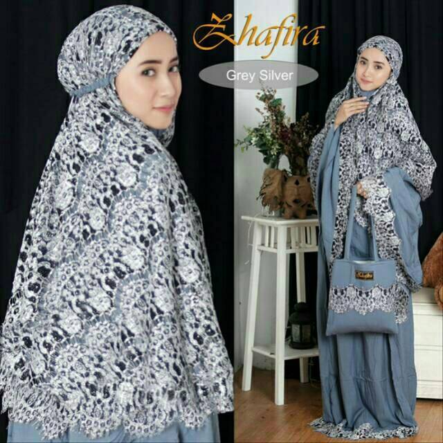 LUXURY Mukena Bali Zhafira ORIGINAL Brukat Mewah Jumbo Dewasa Bahan Rayon Janger Adem