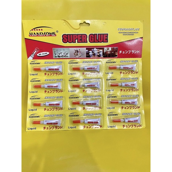 super glue handsome / instant glue jepang / lem besi / lem kayu lem kertas lem kulit