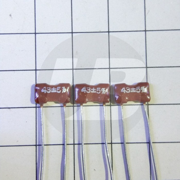 Kapasitor Silver Mika 43pf 0.043nf 500V 5% Silver Mica Capacitor 1pc