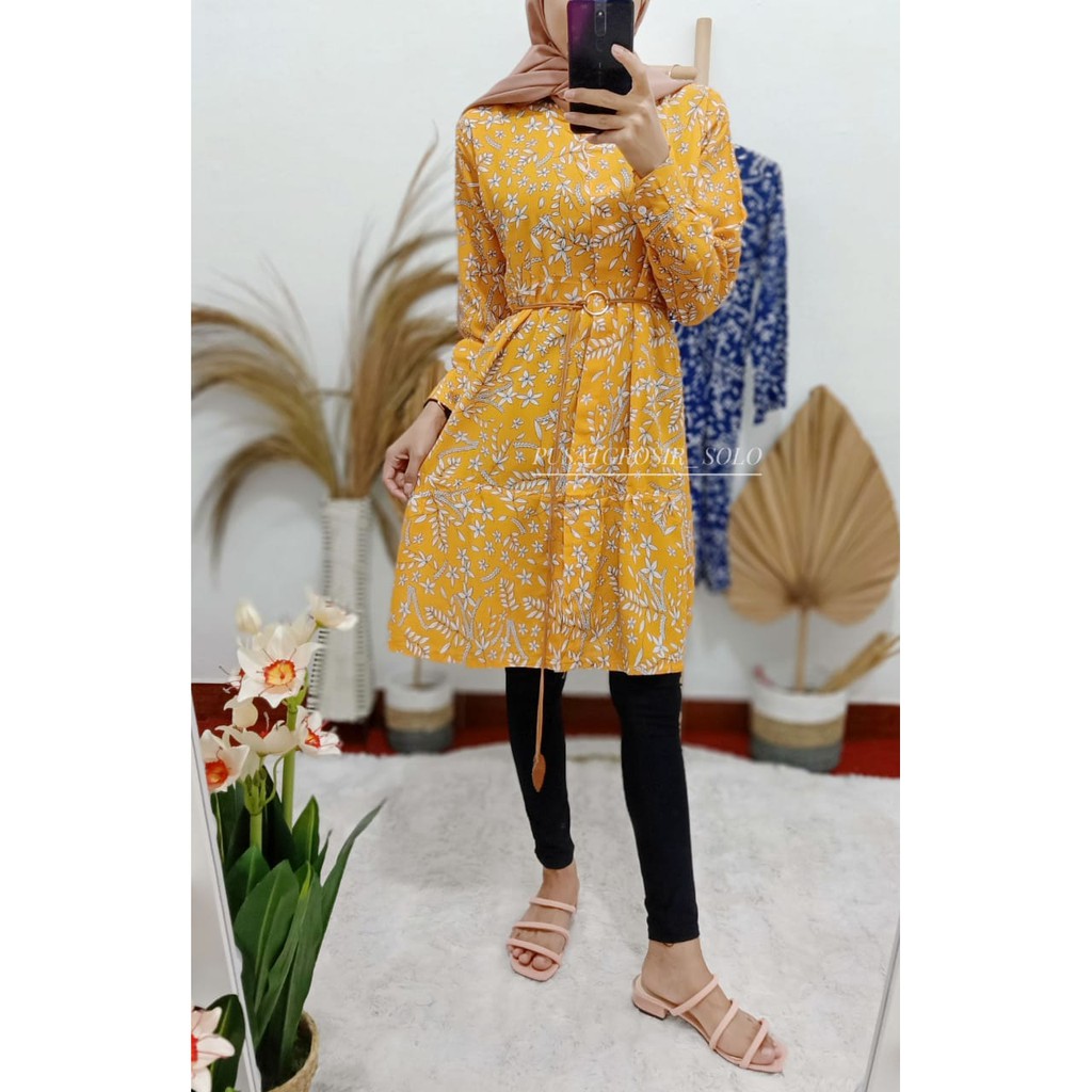 SHERLY TUNIK/ TUNIK BUNGA / FLOWER TUNIC PUSATGROSIR_SOLO