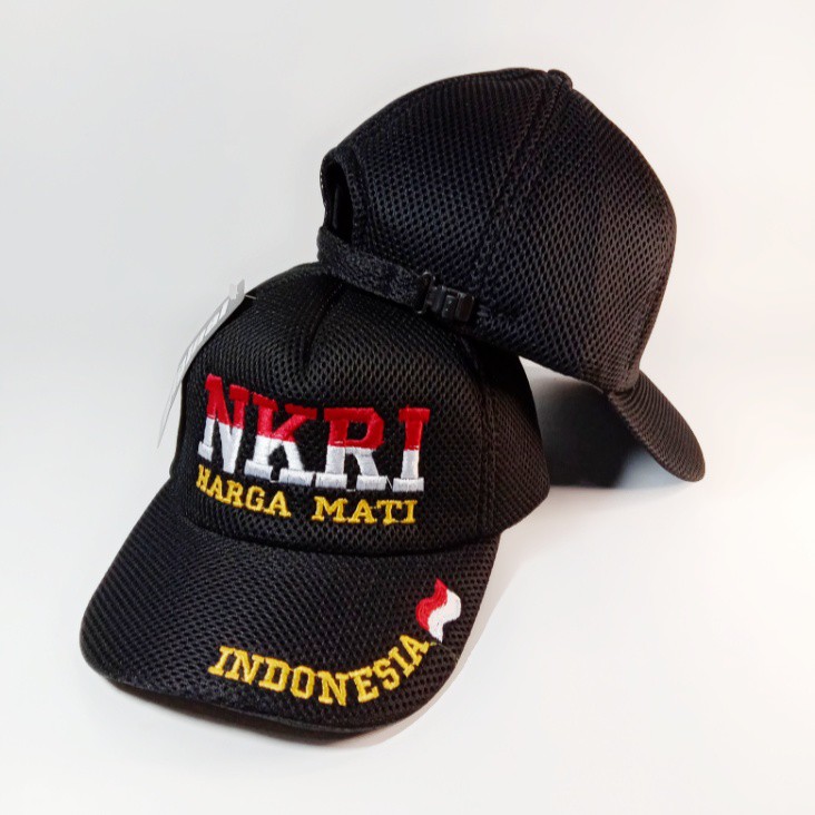 TOPI DOUBLE MESH NKRI HARGA MATI - FULL BORDIR