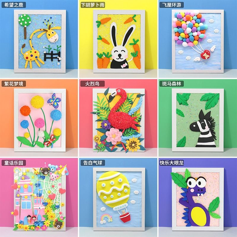 DIY Puzzle Bingkai Import Pajangan Lilin Lucu Education Untuk Anak