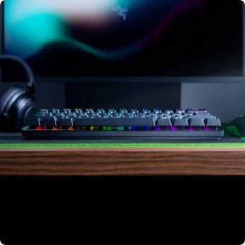 Keyboard Gaming RAZER Huntsman MINI - PURPLE 60% Clicky Optical Switch&quot;ORIGINAL&quot;