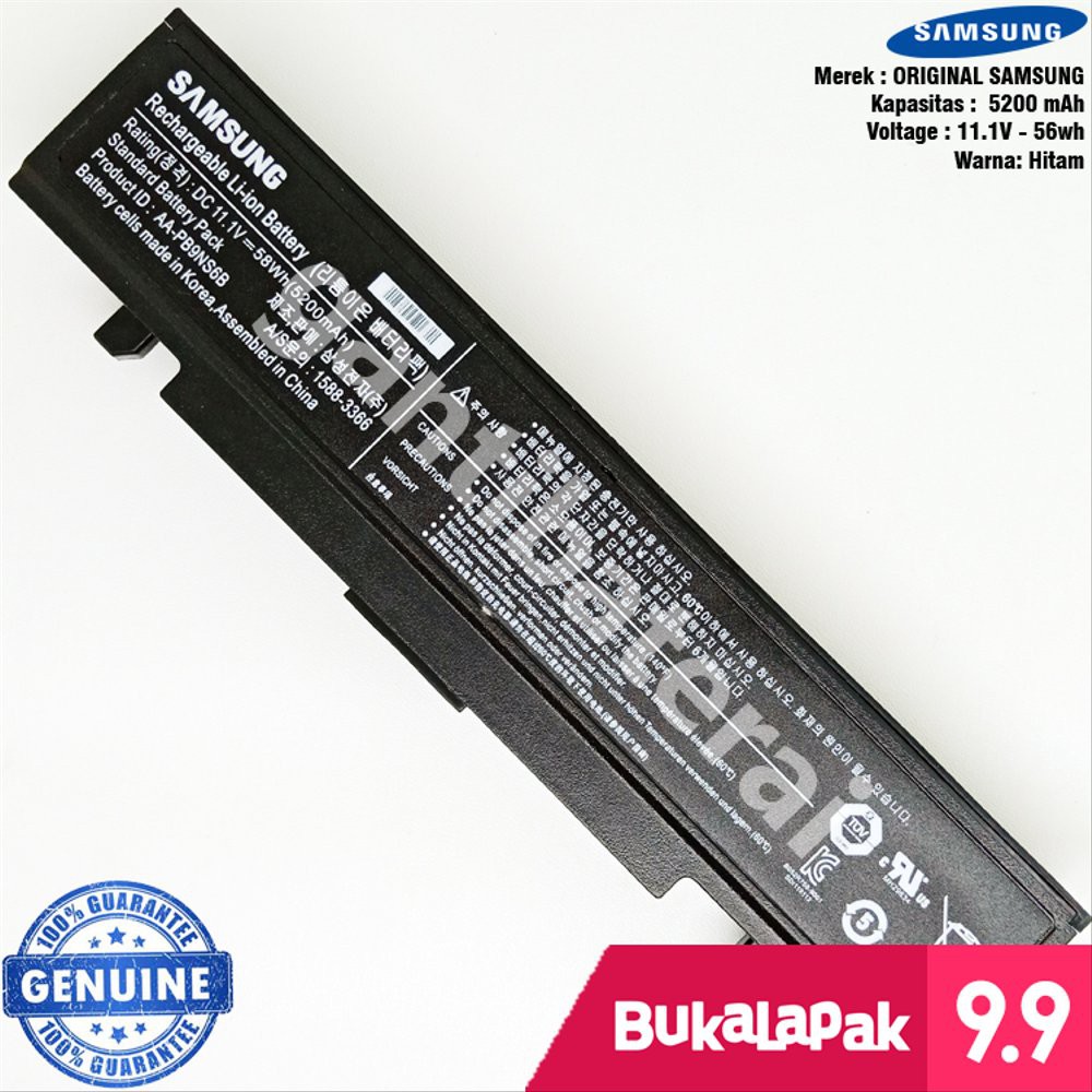 Original Baterai Samsung NP270 NP270E4V NP275 NP355 NT270E R428 terlaris