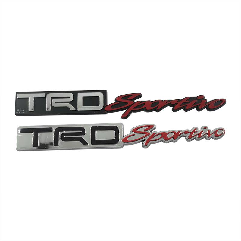 1 x ABS TRD Sportivo Logo Auto Car Decorative Emblem Badge Decal Sticker For TOYOTA TRD SPORTIVO