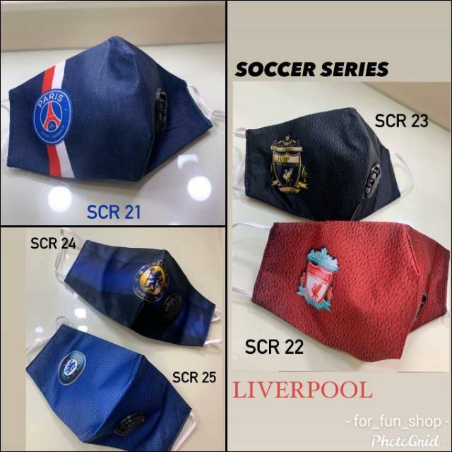 Masker Stylish SOCCER Series (2)