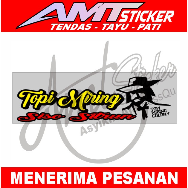 [Terlaris] Decal/Cutting Stiker Karpet Belakang Truk Stiker Kepet Depan UK 70x20