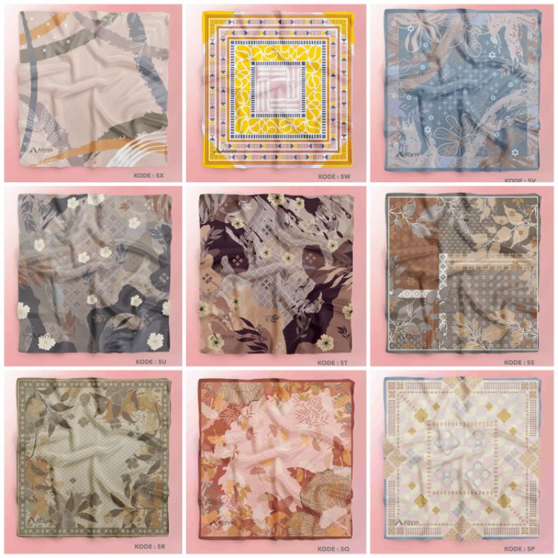Custom nama logo brand sendiri bahan voal signature jilbab hijab scarf kerudung voal motif printing