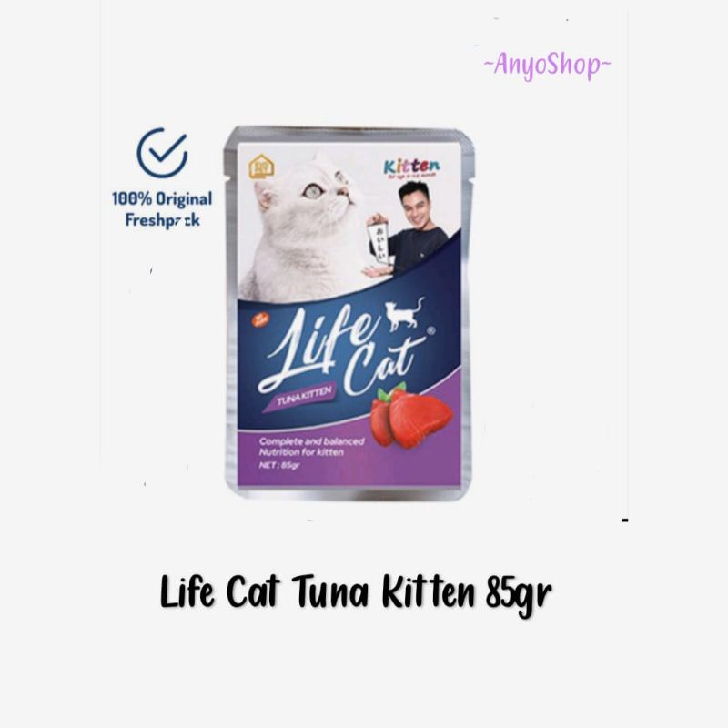 Life Cat Tuna Kitten 85gr - Life Cat Kitten Sachet 85gr