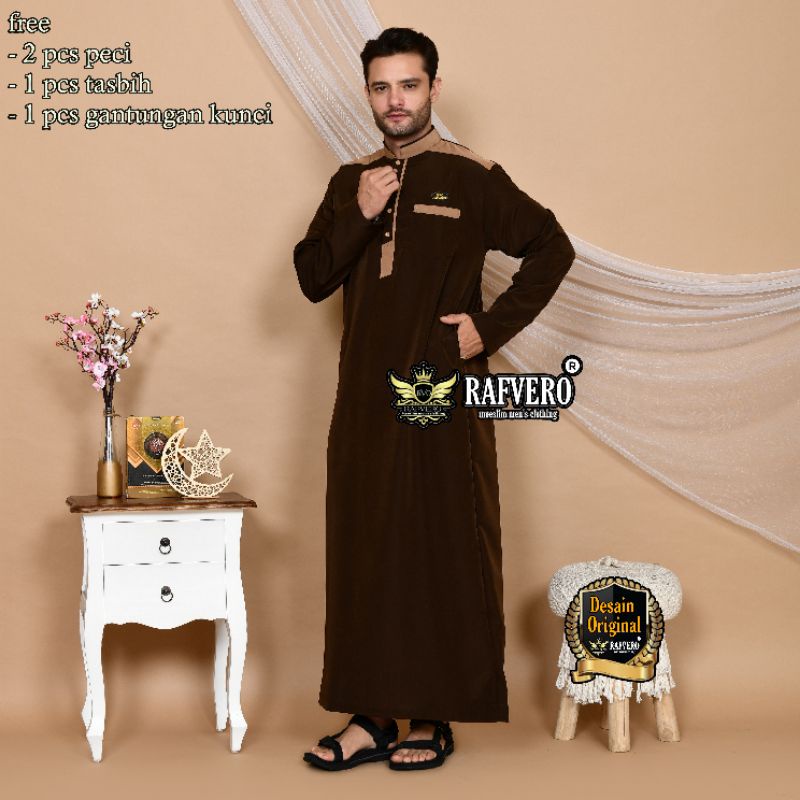 Gamis Jubah Pria RAFWAN ORIGINAL RAFVERO - Gamis Pria Terbaru