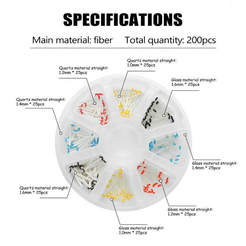 Dental Fiber Post Gigi Serat Posting Kaca Kuarsa Gigi