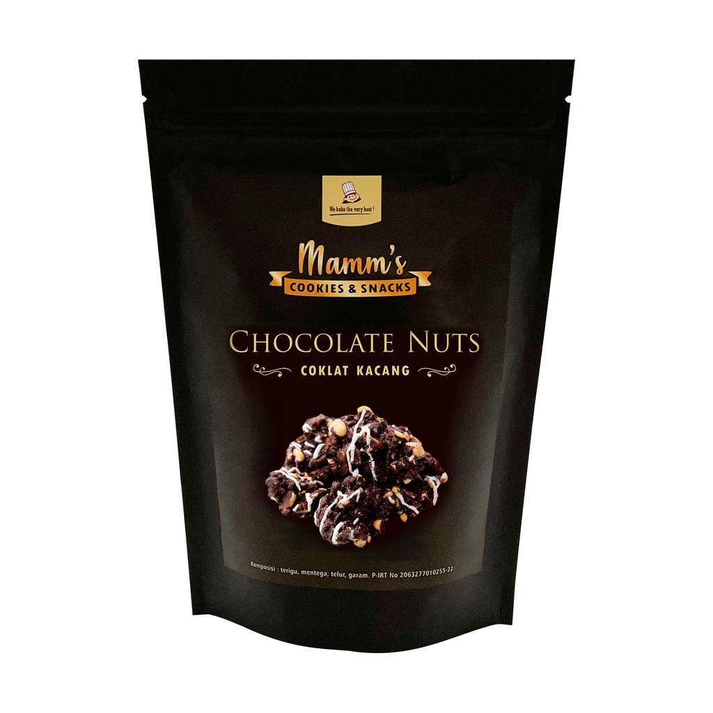

Coklat Kacang POUCH Chocolate Nuts Kue Kering Cookies Lebaran Natal Mammscookies