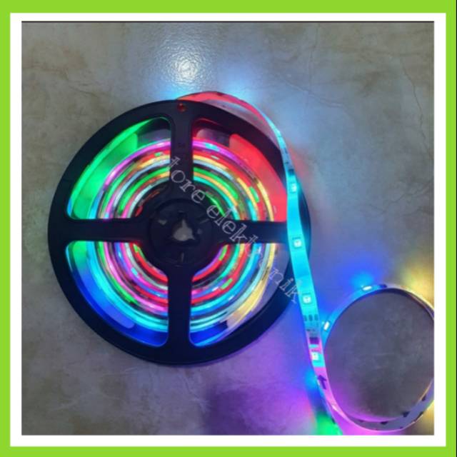 LED Warna STRIP Flexibel 5050 RGB 5 Meter IP 65 12 Volt Grade A