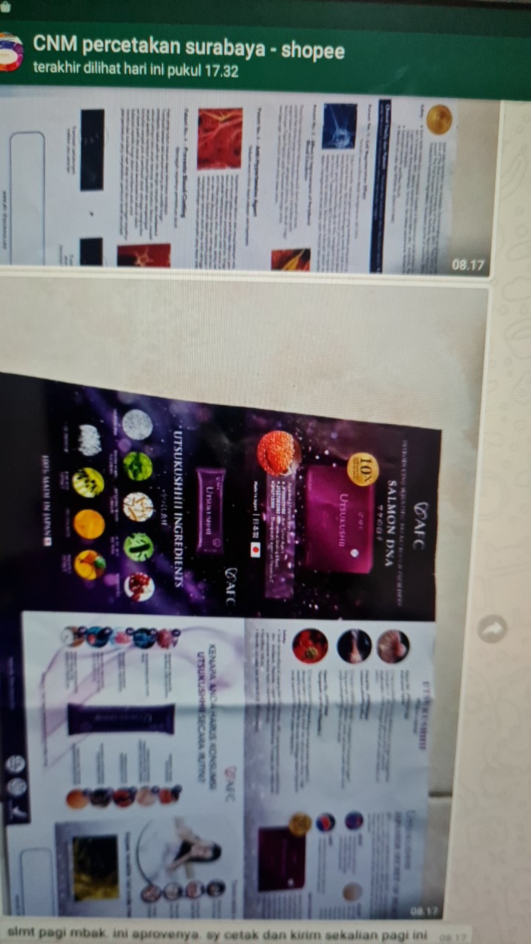 Cetak Brosur A4 1000 Lembar Full Color Art Paper 120gr