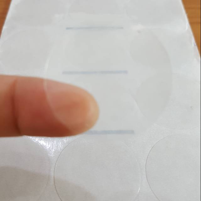 

Label transparant bulat diameter 3cm