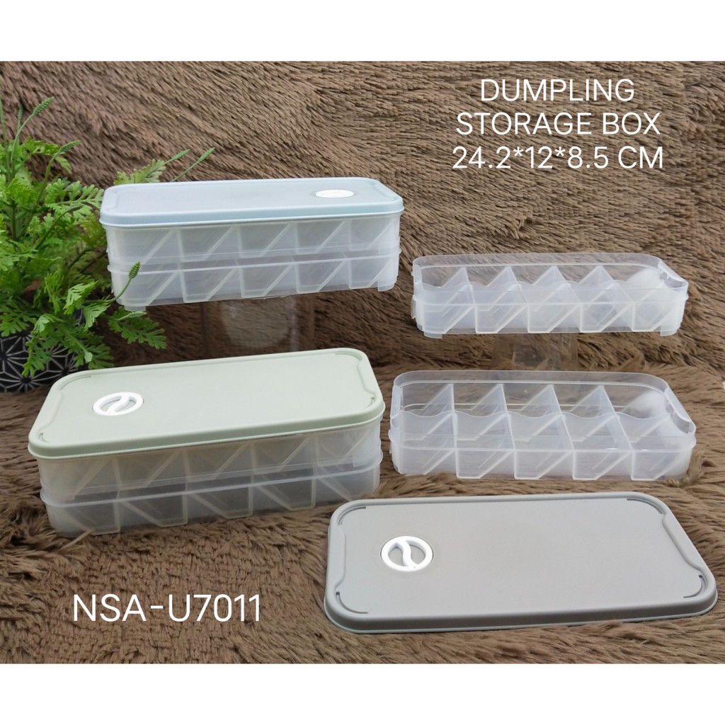 Nakami Kotak Pangsit 20pc Ada Tanggalan Dumpling Storage Box Premium Quality NSA-U7011