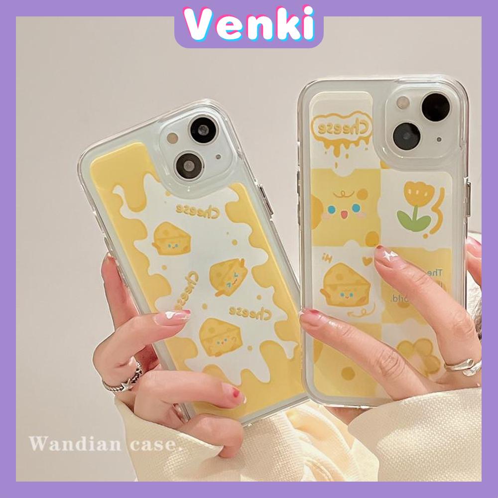 iPhone Case Silicone Soft Case Clear Case Shock Resistant Protection Camera Yellow Cheese Cute Style Compatible with iPhone 11 iPhone 13 Pro Max iPhone 12 Pro Max iPhone 7 Plus  xr