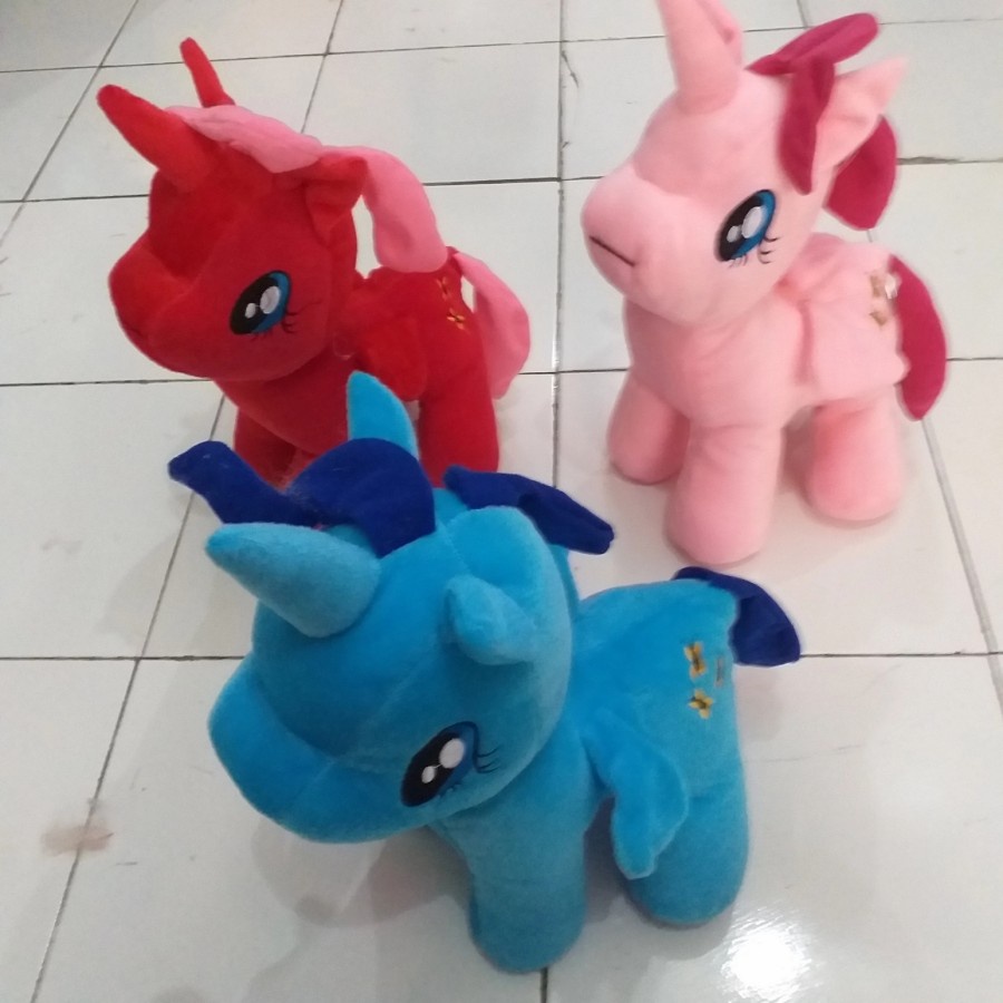 Boneka Kuda Poni Kuda Unicorn Kuda Little Pony Panjang 30 cm/LUCU BANGET