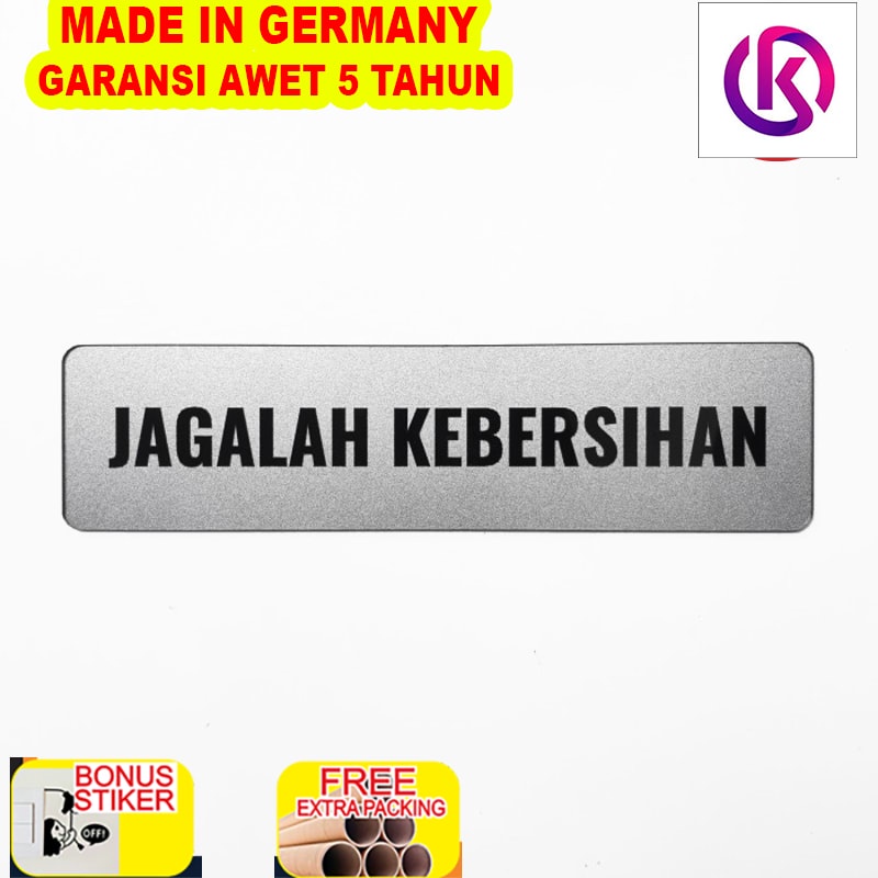 

Promo SIGN AKRILIK Pintu - JAGALAH KEBERSIHAN 20x5cm - Signage Cafe/Resto