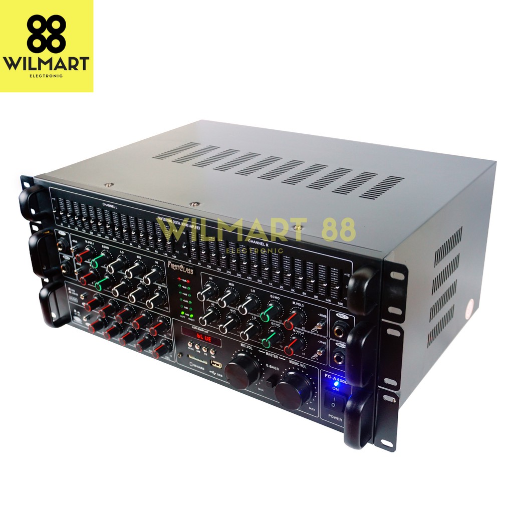 Power Amplifier FCA 4300 First Class | Power 500 watt | Ampli 6 Channel | SD Card / USB / Bluetooth