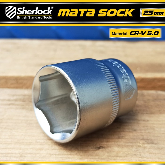 Kunci Shock 25 mm 6 PT / Sherlock Mata Sok/Sock 1/2 inch