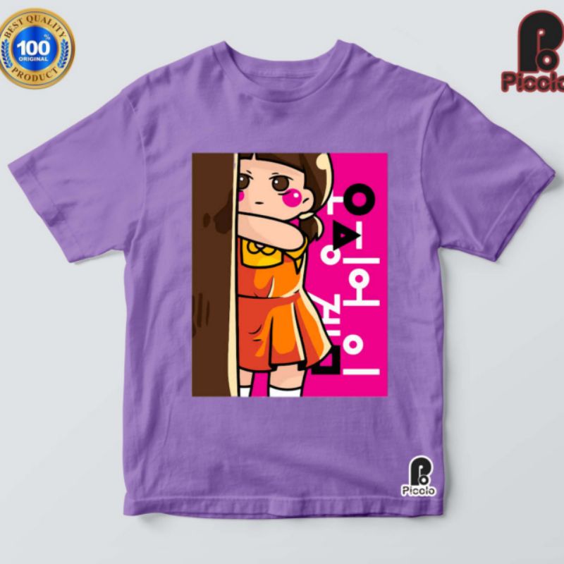 KAOS BAJU ANAK SQUID GAME BAHAN PREMIUM