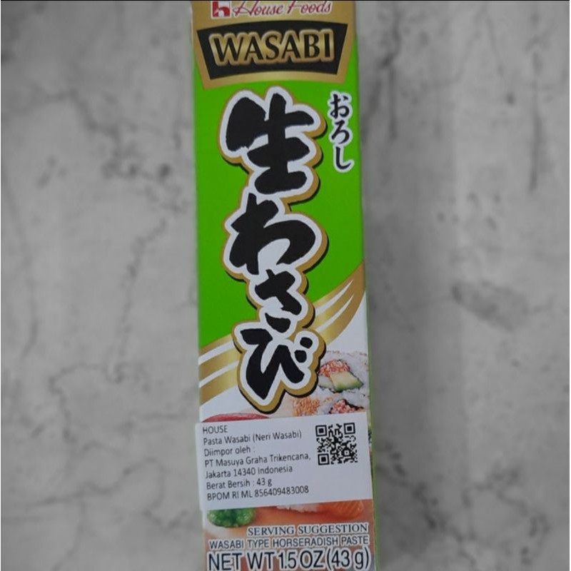 

House Wasabi Paste Neri Japapases Sauce HouseRadish 43 gram