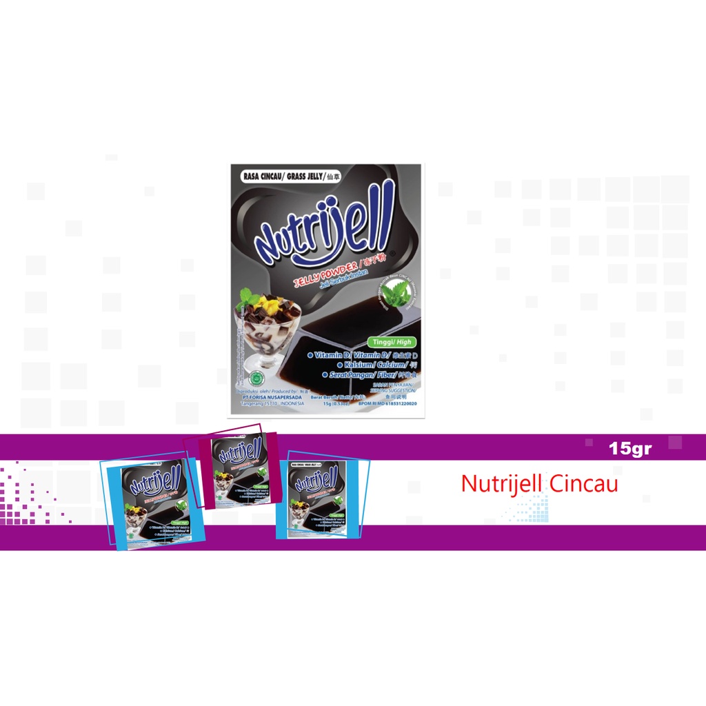 

NUTRIJELL JELLY CINCAU / GRASSJELLY 15gr