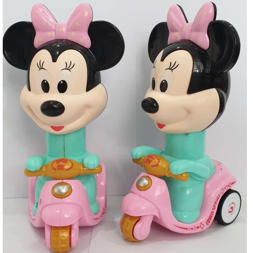 Mainan Motor Vespa Manual Mickey Mouse [ Bisa Jalan Tanpa Batrei ]