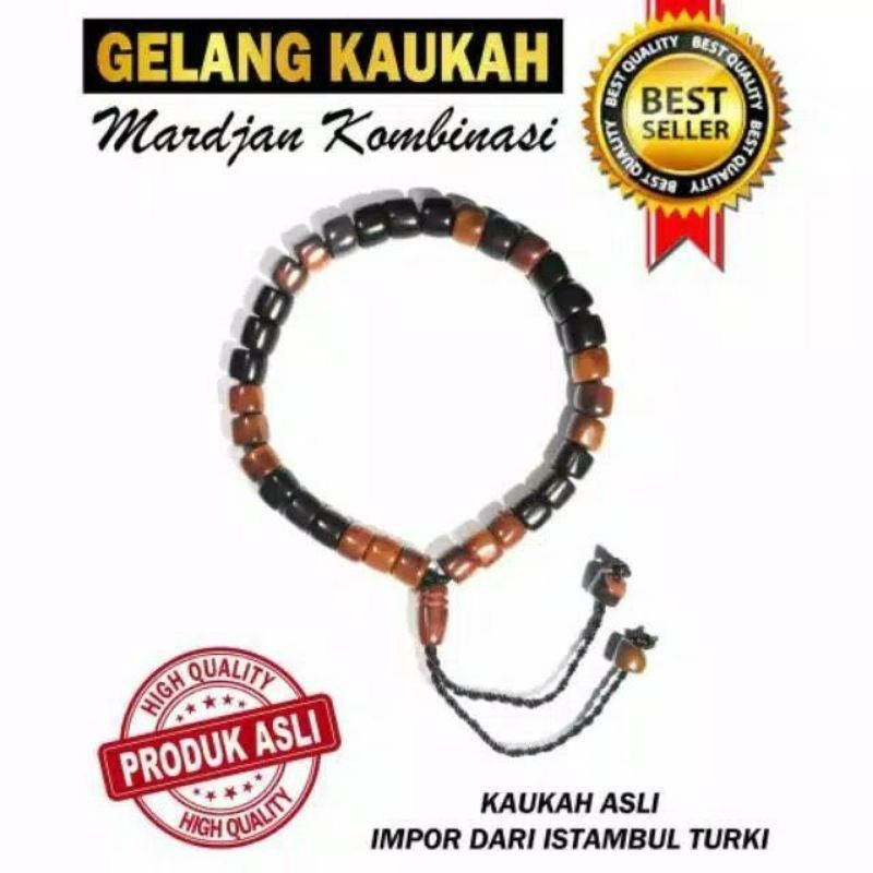 gelang &amp; tasbih kaokkah kaukkah / motif marjan 33 butir