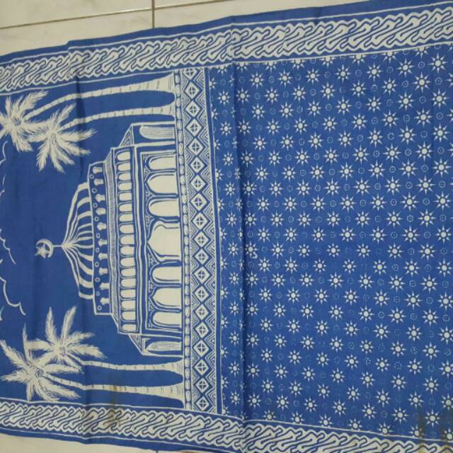 Sajadah batik Biru Muda