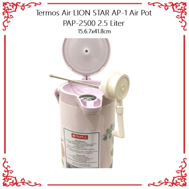 Termos Air Pencet LION STAR AP-1 Air Pot  PAP-2500 2.5 Liter