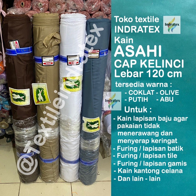 KAIN FURING ASAHI METERAN CAP KELINCI LEBAR 120 CM