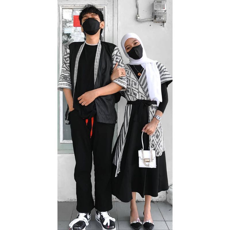 READY STOCK - Baju tenun couple - couple tenun - couple etnik - baju prewedding