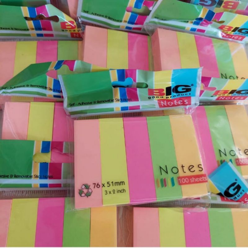 

Post it / Memo Stik / Sticky Note BIG ESELON 76x51mm isi 100 Lembar