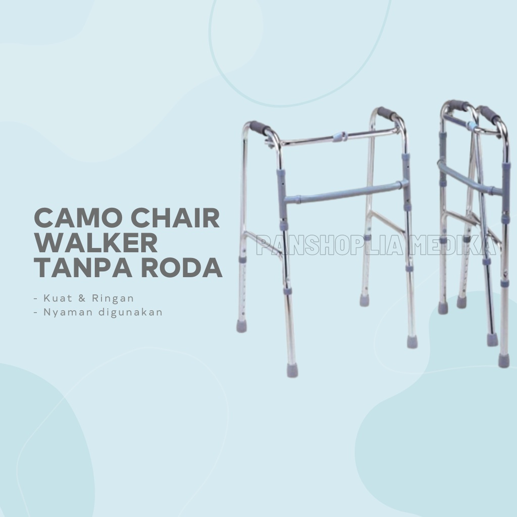 WALKER TANPA RODA . WALKER LIPAT . ALAT BANTU JALAN UNTUK ORANG TUA . WALKER . TONGKAT JEMURAN