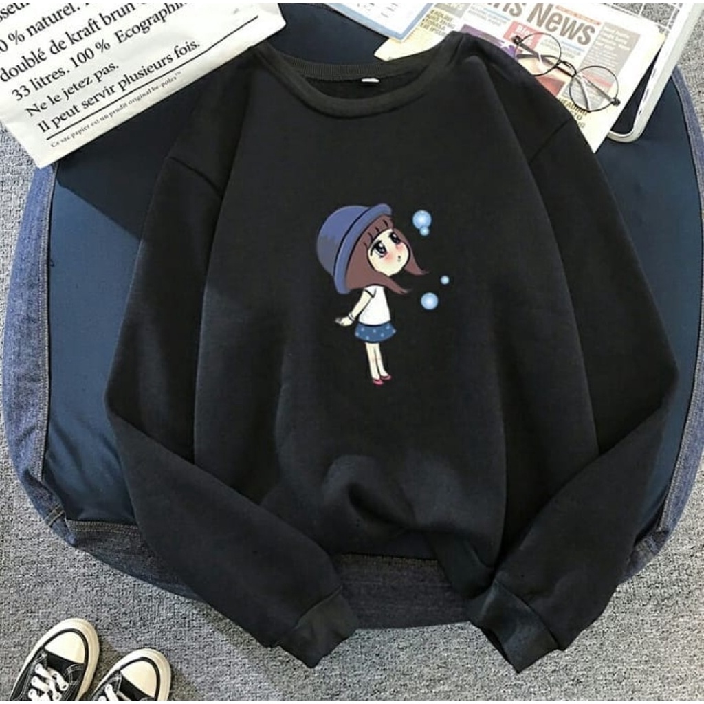 CREWNECK WANITA KOREAN GIRLS CUTE - SWEATER KEKINIAN PREMIUM