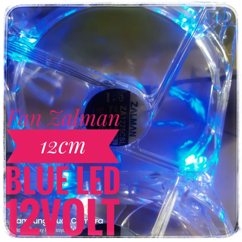 Fan Case/Fan Casing/Fan Motherboard/Fan Gaming/Fan Cooling CPU/Fan Zalman 12Cm Molex 4 Pin